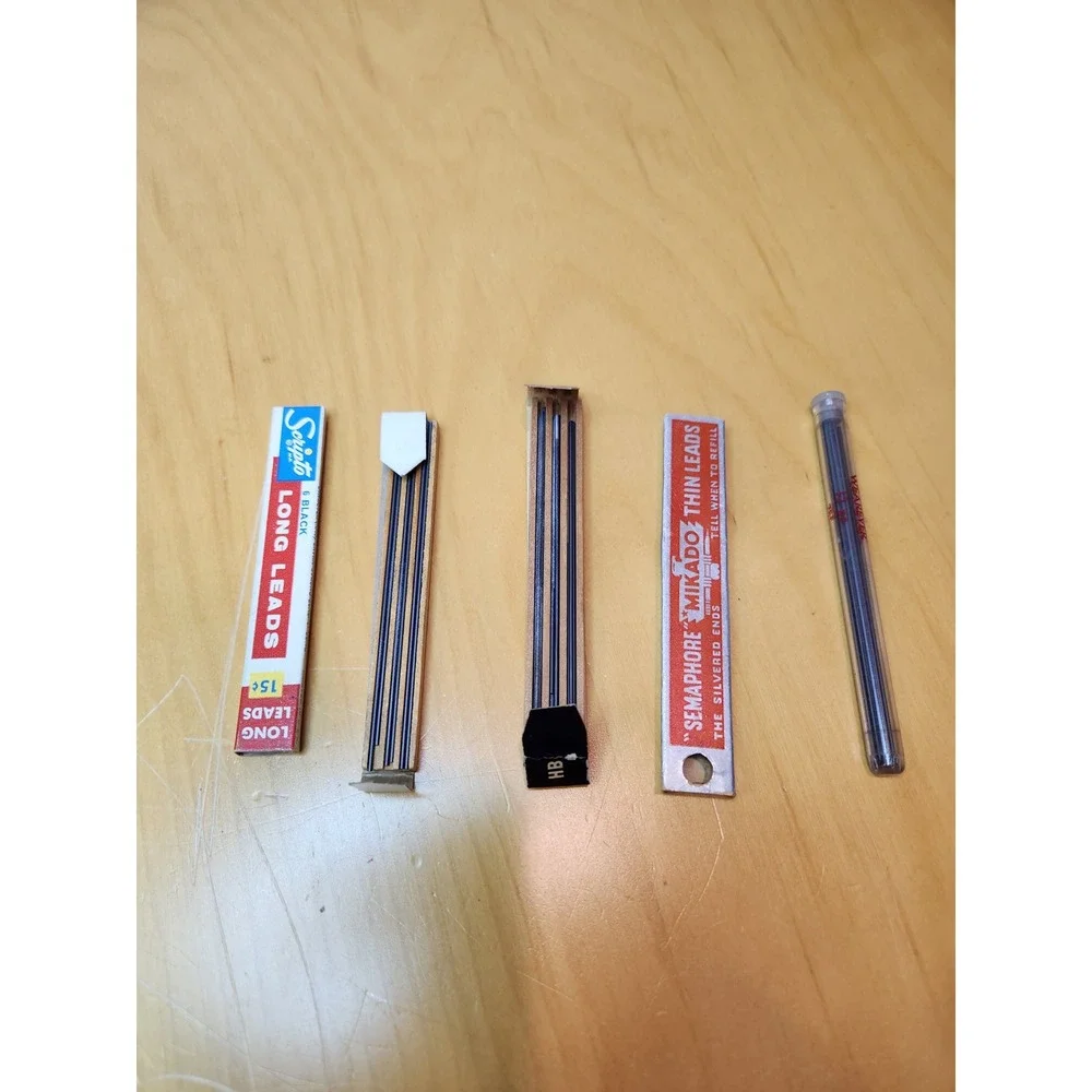 Vintage Scripto & Eagle‎ Mechanical Pencil Leads Lot w/ Original Boxes